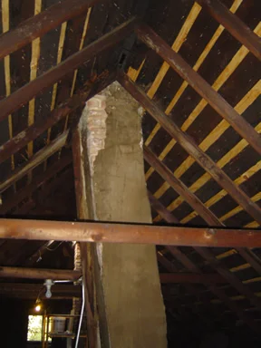 Chimney repair — before