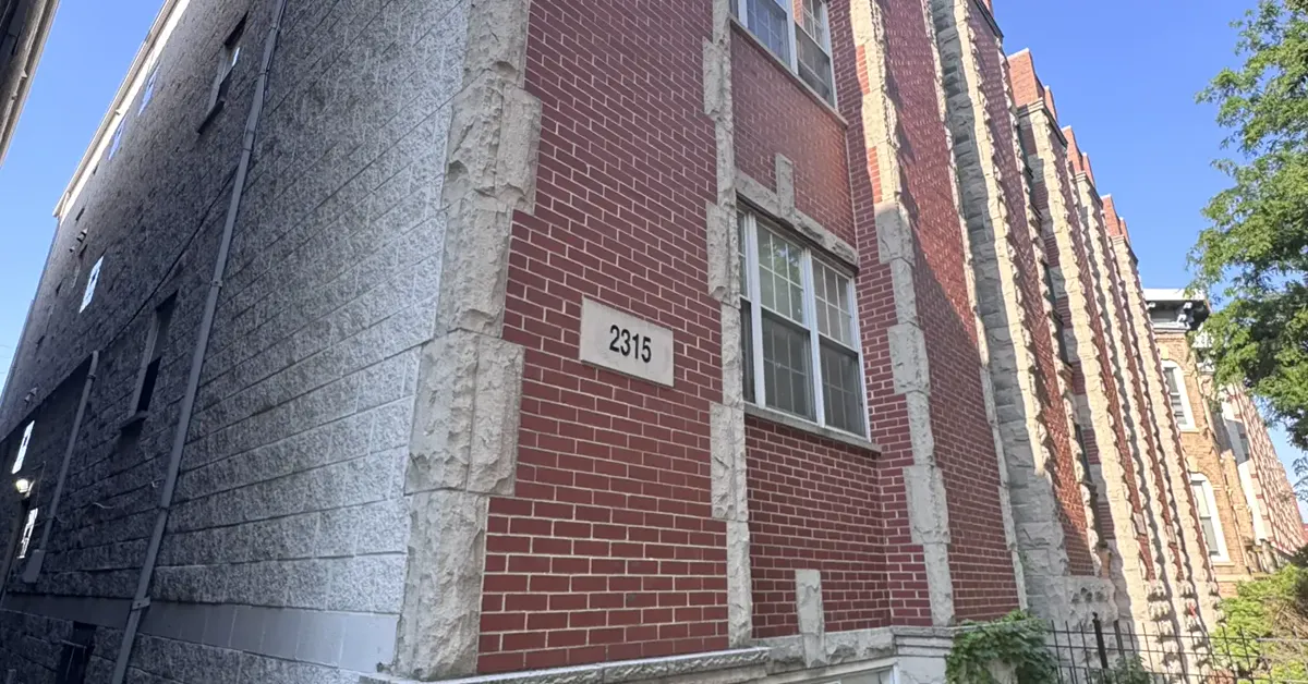 Restored and waterproofed Chicago masonry wall